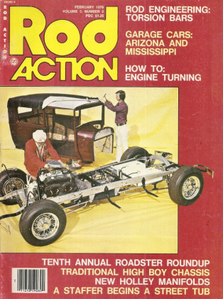 ROD ACTION 1976 FEB - TORSION BAR SCIENCE, TUNA ENGINE, NEW HOLLEY MANIFOLDS